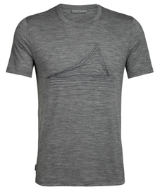 T-Shirt Icebreaker Tech Lite SS Crewe Heating Up Gritstone Heather Herren