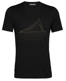 T-Shirt Icebreaker Tech Lite SS Crewe Heating Up Black Herren