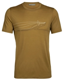 T-Shirt Icebreaker Tech Lite SS Crewe Single Line Whale Curry Herren