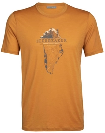 T-Shirt Icebreaker Men Tech Lite SS Crewe Greenland Crest Cavern