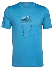 T-Shirt Icebreaker Tech Lite SS Crewe Greenland Crest Polar Herren