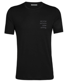T-Shirt Icebreaker Tech Lite SS Crewe Global Warming Black Herren