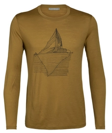 Shirt Icebreaker Tech Lite LS Crewe Oneberg Curry Herren