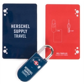 Slot TSA Card Lock Herschel Supply Co. Navy Red