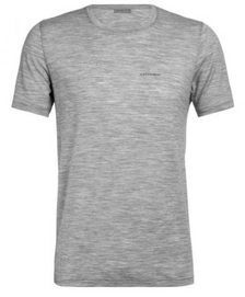 T-Shirt Icebreaker Tech Lite SS Crewe Icebreaker Wordmark Nature Answers Metro Heather Herren