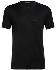 T-Shirt Icebreaker Tech Lite SS Crewe Icebreaker Wordmark Nature Answers Black Herren