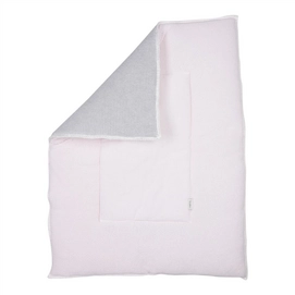 Boxkleed Koeka Vizela Waterpink Silvergrey (80 x 100 cm)
