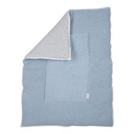 Boxkleed Koeka Vizela Soft Blue Silvergrey (80 x 100 cm)