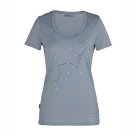 T-Shirt Icebreaker Femmes Tech Lite SS Scoop Tour du Mont Blanc Gravel