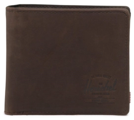 Portemonnee Herschel Supply Co. Hans Coin XL Leather Nubuck Brown
