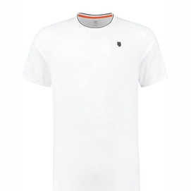 Tennisshirt K Swiss Men Hypercourt Mesh Crew  White-XL