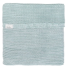 Babydeken Koeka Porto Sapphire Mint White