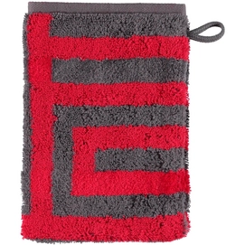 Washandje Cawö Graphic Grafik Rood (set van 6)