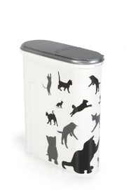 Voercontainer Curver Katten Kunststof Zwart/Wit 4,5 Liter