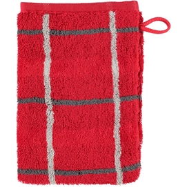 Washandje Cawö Noblesse Square Karo Red (Set van 6)