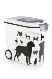 Voercontainer Curver Kunststof Zwart/Wit 35 Liter