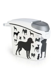 Voercontainer Curver Kunststof Zwart/Wit 15 Liter