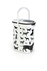 Voercontainer Curver Kunststof Zwart/Wit 10 Liter