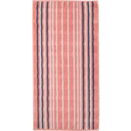 Bath Towel Cawö Noblesse Lines Stripes Rouge