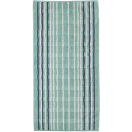 Bath Towel Cawö Noblesse Lines Stripes Sea Green