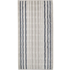 Bath Towel Cawö Noblesse Lines Stripes Platinum