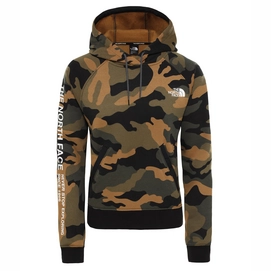 Trui The North Face Women Graphic Hoodie Burnt Olive Greenwoods Camo Print