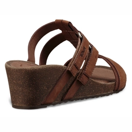 Teva Women Ysidro T Strap Wedge Brown