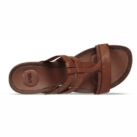 Teva Women Ysidro T Strap Wedge Brown
