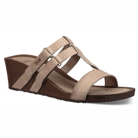 Teva Women Ysidro T Strap Wedge Taupe