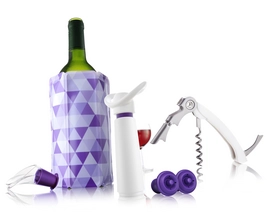 Wine Essentials Gift Set Vacu Vin White