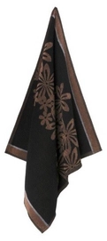 Geschirrtuch Elias Flowers Schwarz (2 Stück)