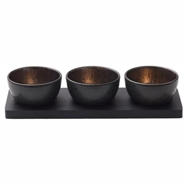 Serving bowl Bitz cabaret Black Bronze (4-pieces)