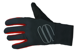 Fietshandschoen Sportful Men Softshell Stretch Glove Black Red