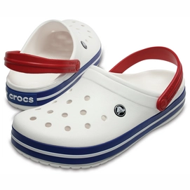 Klomp Crocs Crocband White Blue Jean