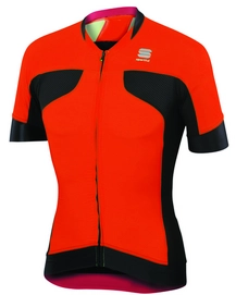 Fietsshirt Sportful Men Passo Jersey Fire Red Black