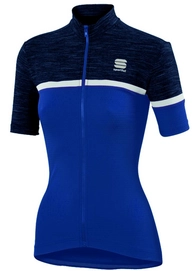 Fietsshirt Sportful Women Giara Jersey Blue Twilight White