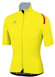 Fietsjack Sportful Men Fiandre Extreme Short Sleeve Jacket Yellow Fluo