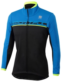 Fietsjack Sportful Men Giro Softshell Jacket Black Elec Blue Yellow F