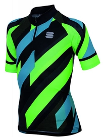 Fietsshirt Sportful Volt Kids Jersey Black Niagara