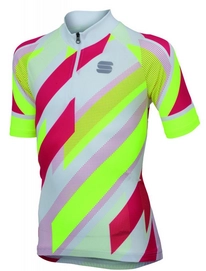 Fietsshirt Sportful Volt Kids Jersey White Cherry