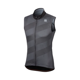 Fietsjack Sportful Men Moire Wind Vest Anthracite Yellow Fluo