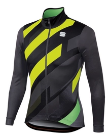 Radtrikot Sportful Volt Thermal Black Yellow Herren