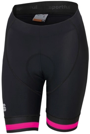 Fahrradhose Sportful BF Classic Short Black Bubble Gum Damen
