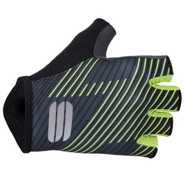 Fietshandschoen Sportful Men Bodyfit Team Faster Gloves Black Dark Grey Yel Fluo