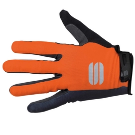 Fietshandschoen Sportful Men Bodyfit Long Finger MTB Gloves Orange Sdr Dark Grey