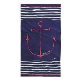 Serviette de Plage Tom Tailor Ancre Bleu Foncé