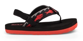 Teva Bébé Mush II Sharks Black Red
