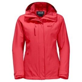 Winterjacke Jack Wolfskin Troposphere Women Hibiscus Rot