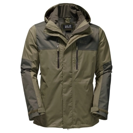 Winter Jacket Jack Wolfskin Jasper Flex Men Burnt Olive Outdoorsupply
