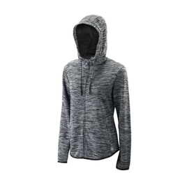 Tennispullover Wilson Training Hooded Jacket Black Damen